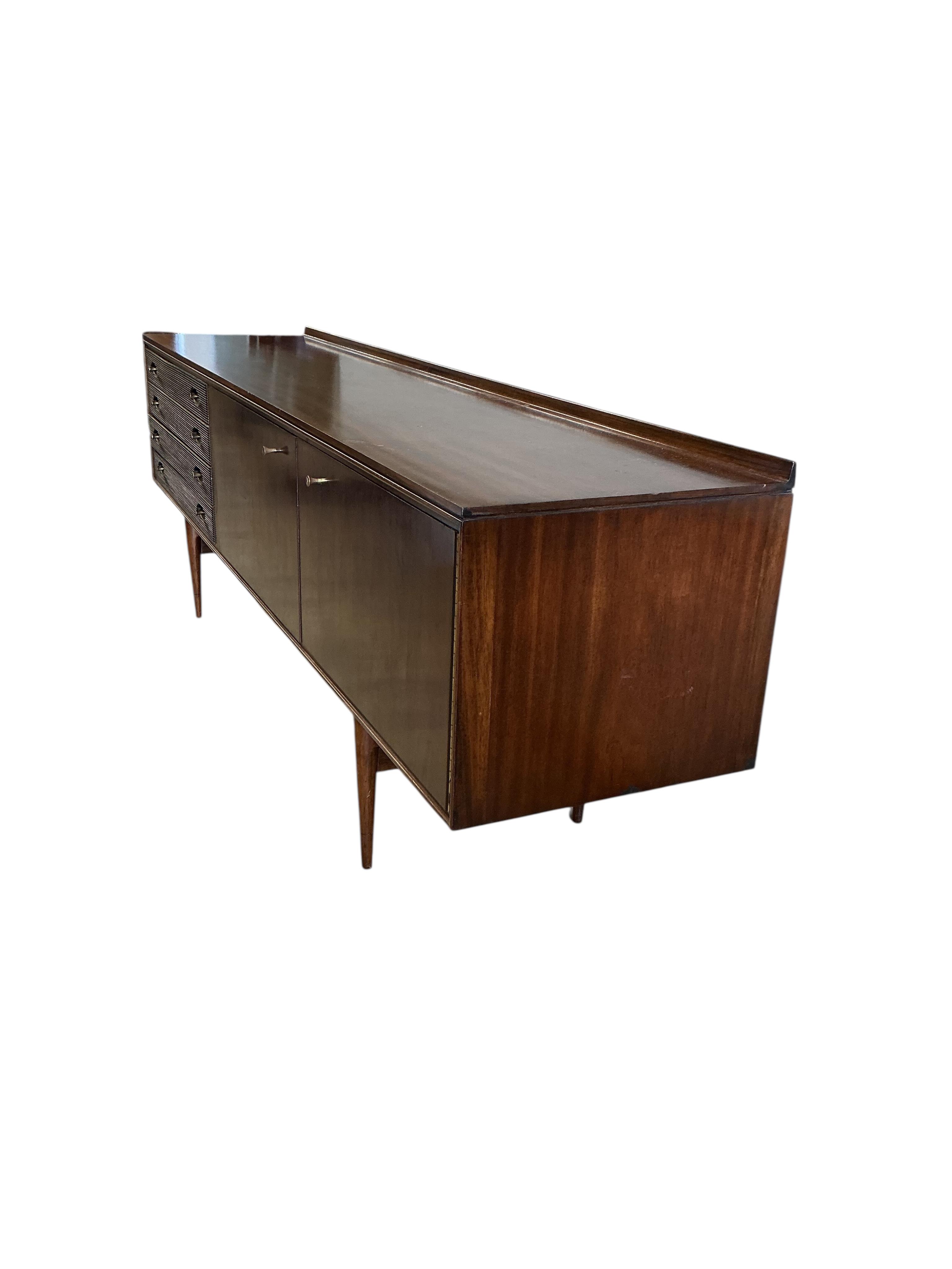 Robert Heritage for Archie Shine, a mid century teak Hamilton sideboard, width 230cm, depth 50cm, height 79cm
